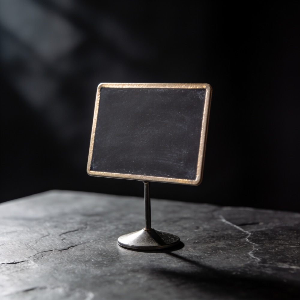 Chalkboard menu sign