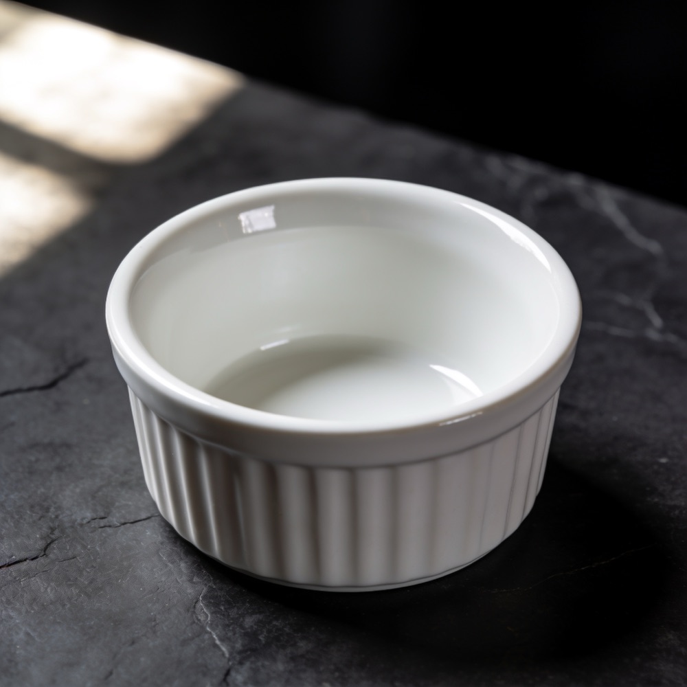 White ramekin