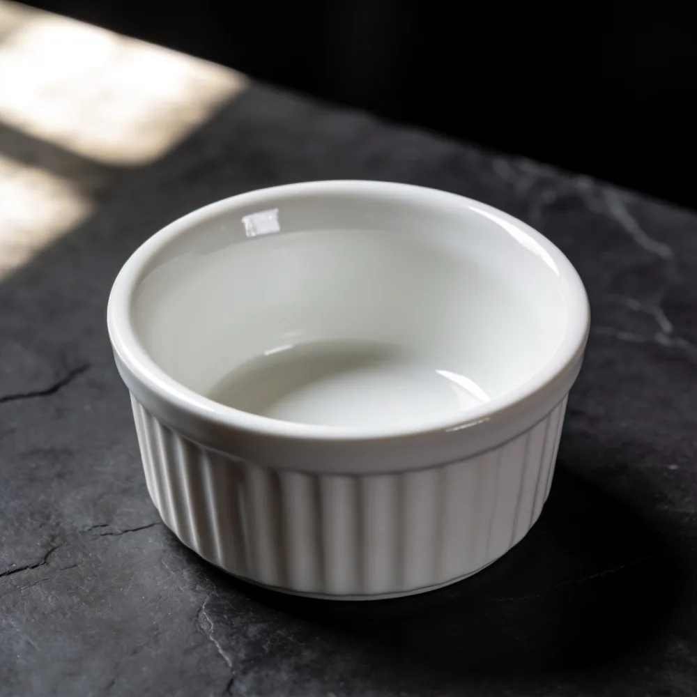 White ramekin