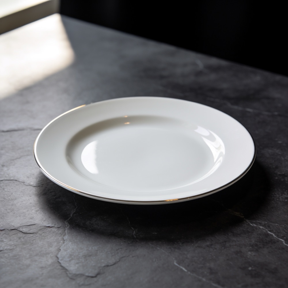 White side plate
