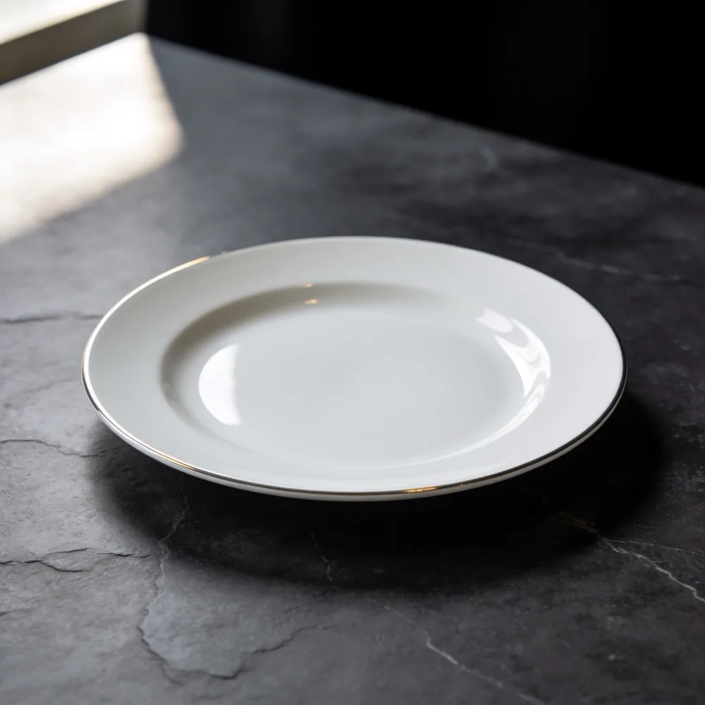 White side plate