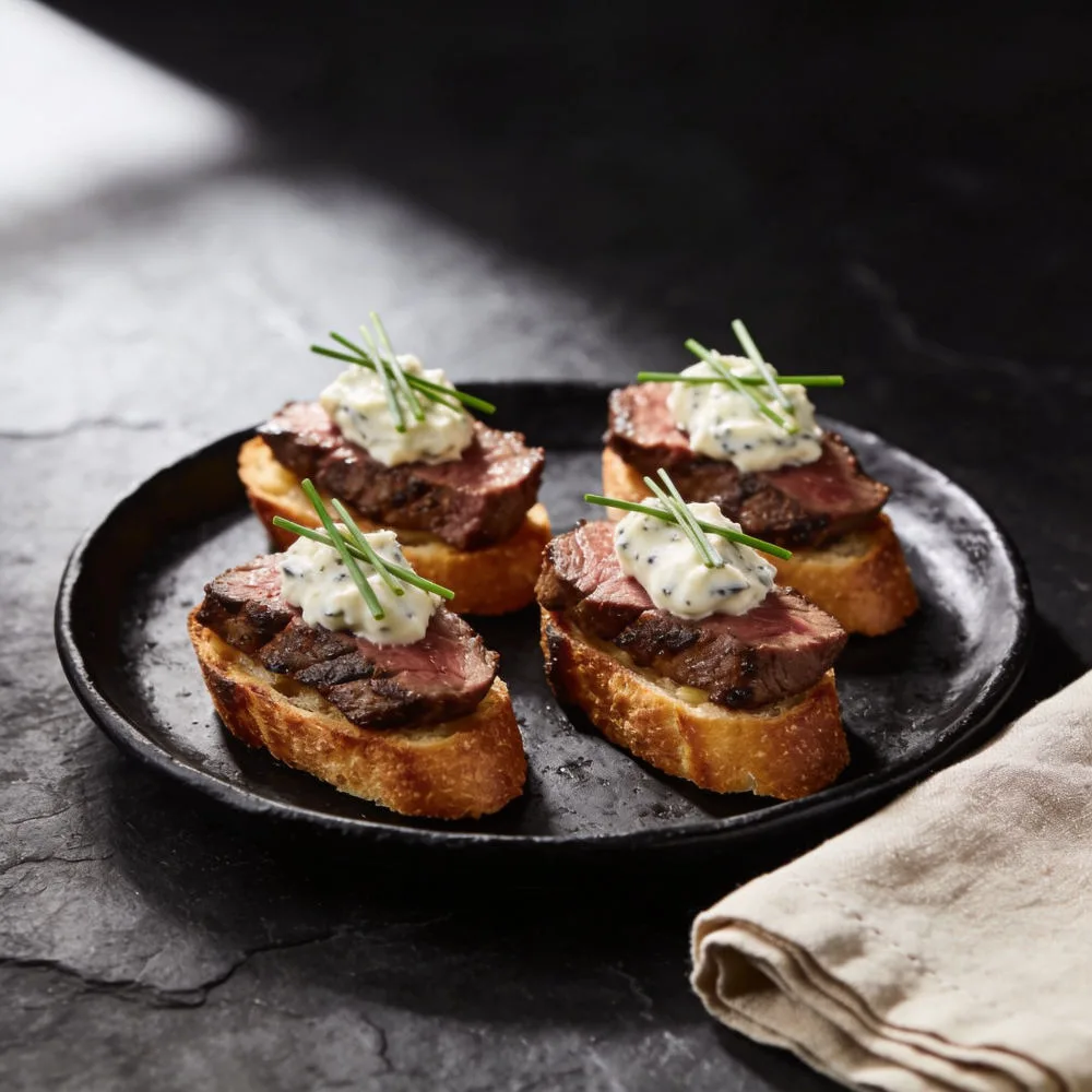 Beef Tenderloin Crostini