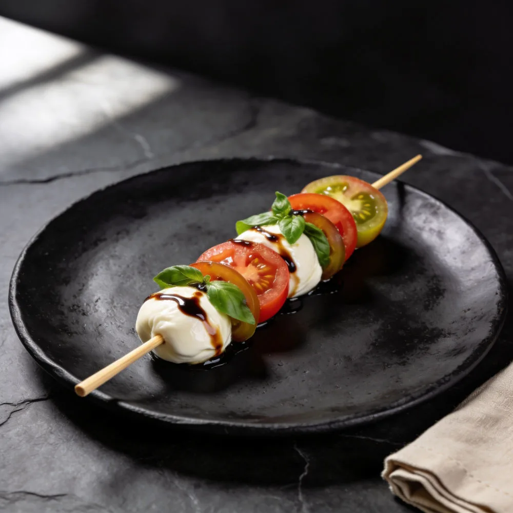 Burrata & Heirloom Tomato Skewer